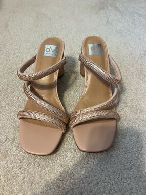 Dolce Vita Pink Studded Block Heels